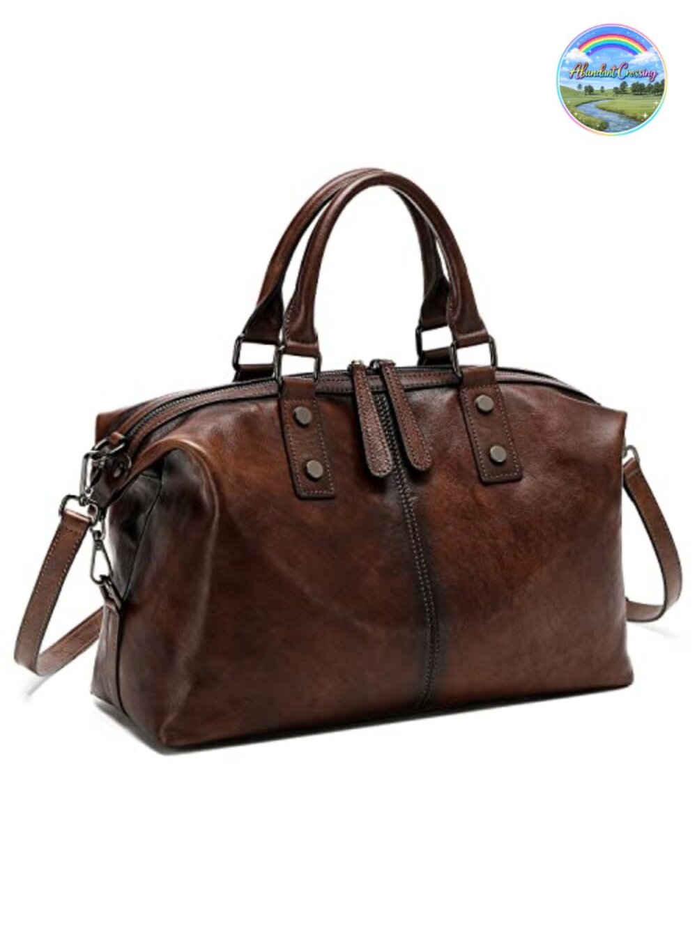 Genuine Leather Satchel Tote Handbag Crossbody Shoulder Bag